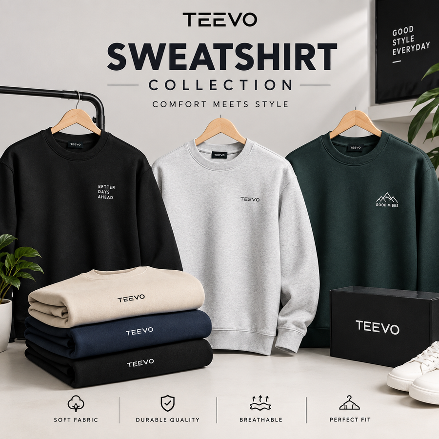Men's sweatshirts collection – stylish and comfortable sweatshirts | TEEVO