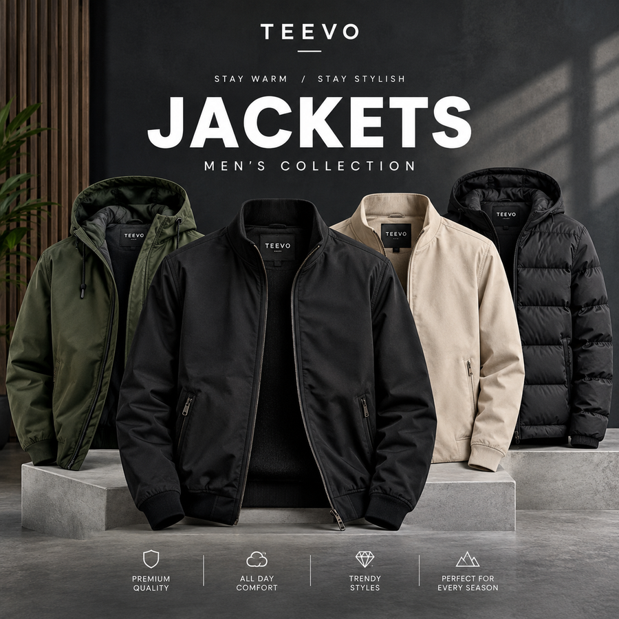Men’s stylish jackets collection – TEEVO Pakistan