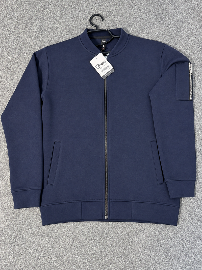Men’s Zip-Up Casual Jacket | Black, Brown & Navy